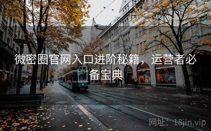 微密圈官网入口进阶秘籍,运营者必备宝典